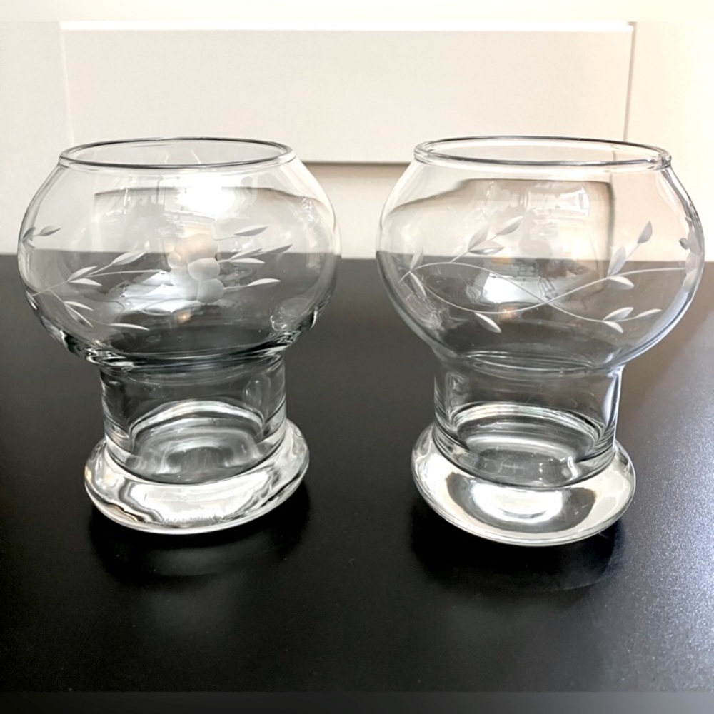 Vintage Princess House Crystal Votive Candleholder Heritage Pattern Blown Glass
